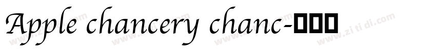 Apple chancery chanc字体转换